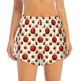 thumbnail image 2 of Goofa Fruit Apples Printed Women 2 in 1 Running Shorts,Quick Dry Athletic Workout Shorts,High Waisted Athletic Shorts with Liner Pockets-XX-Large, 2 of 9