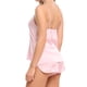 thumbnail image 2 of Conjunto de ropa de dormir para mujer Encantador chaleco con cuello en V, pantalones cortos, camisón, rosa, XL AweSitey XX000231-35, 2 of 7