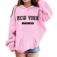 thumbnail image 2 of New York Italian Hoodies for Girls Boys Long Sleeve Casual Graphic Hooded Sweatshirt with Pockets Pullover Tops, 2 of 5