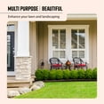 thumbnail image 3 of GroundSmart Castle Landscape Edging, 4' Brown Rubber Garden Edging Border, 48 pack, 3 of 15