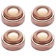 thumbnail image 1 of Cabezales de repuesto para depilación facial, se adaptan a todos los depiladores, el mejor acabado y tacto suave como se ve en la televisión, oro rosa chapado en oro de 18 quilates, 4 unidades Xemadio FLD-2488, 1 of 9