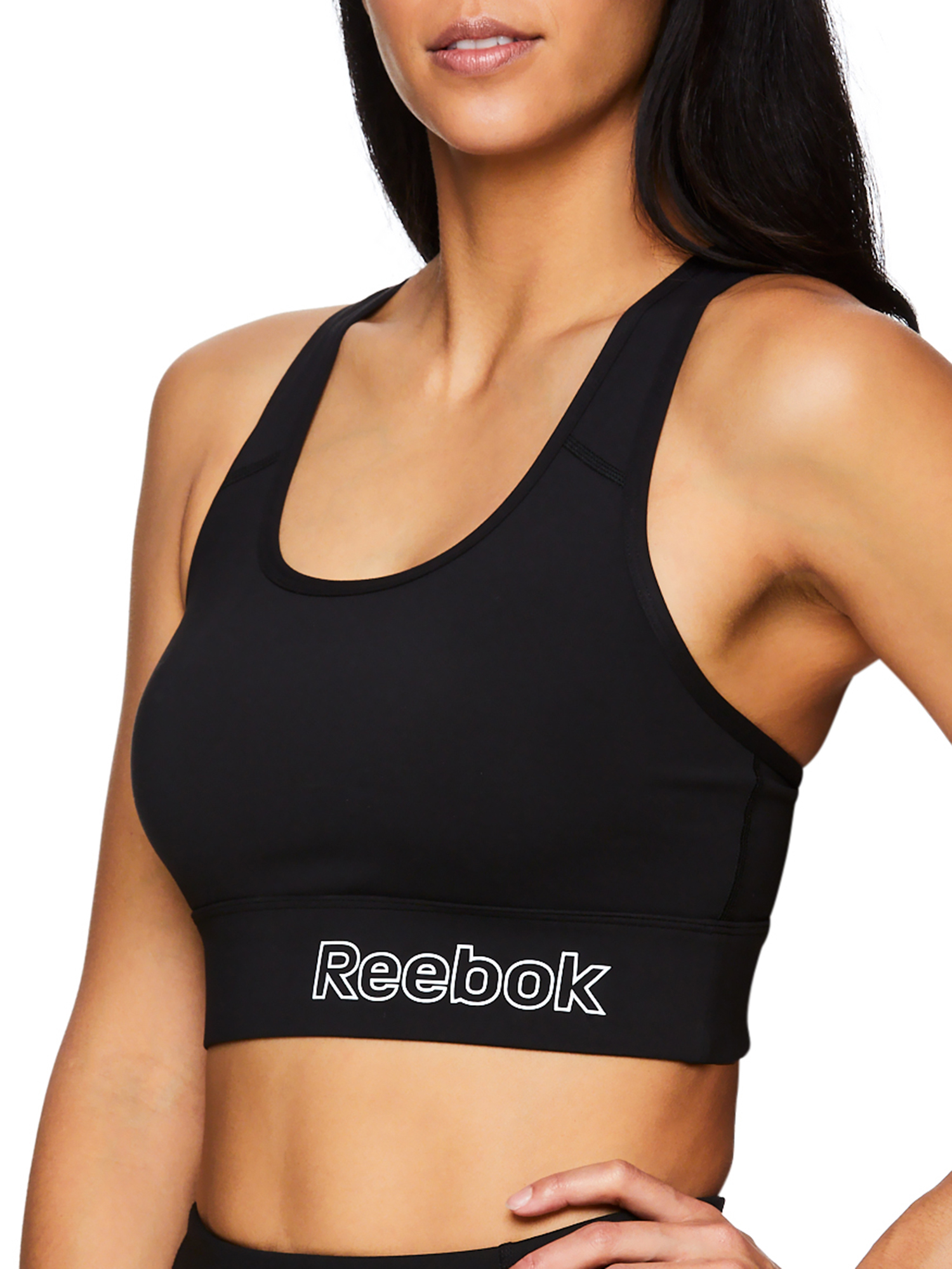 リーボック REEBOK Intimates Black Removable Pads Sleepwear Sports Bra Size: XS  レディース - インナー・下着・ランジェリー