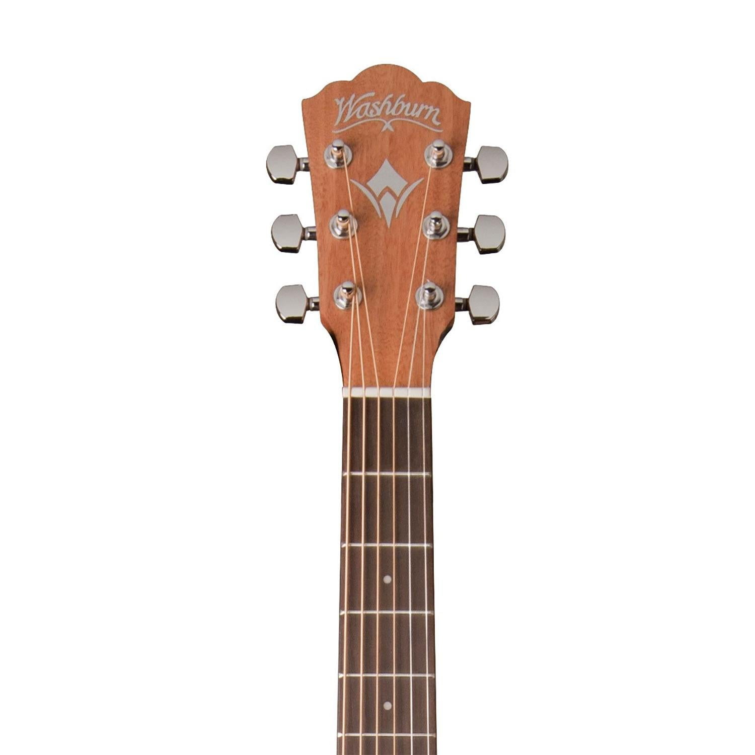 Washburn 6 String Acoustic Guitar, Right (WD7SATB-A)