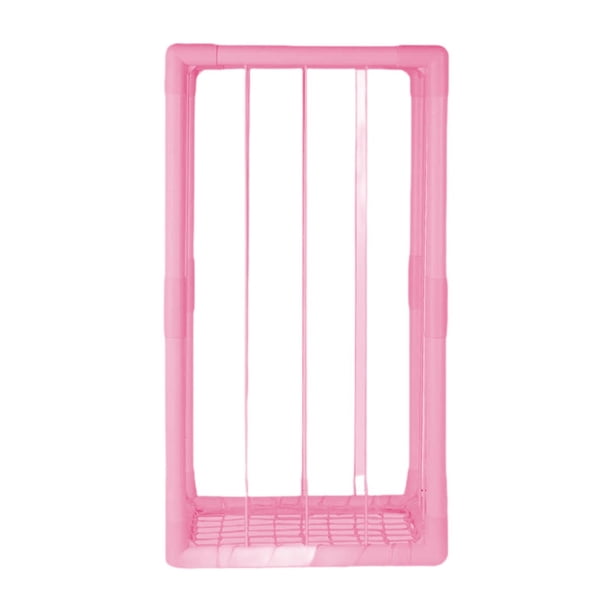 Organizador de almacenamiento de animales de peluche Organizador de juguetes para niñas Peluche de gran capacidad Rosa