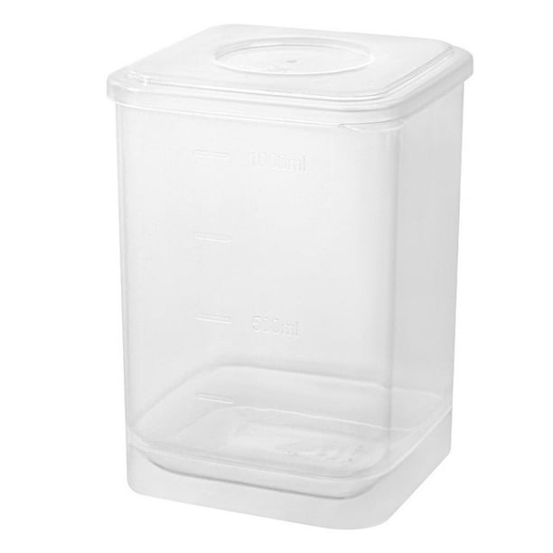 Recipiente para yogur, con tapa, boca ancha, para ensaladas, ideal para almacenar chía, azúcar, arroz y especias.