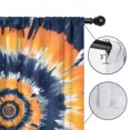thumbnail image 4 of Blackout Kids Curtains,Orange Blue Tie Dye Mandala Pattern Childrens Insulated Curtains Set Of 2,Bedroom Essentials,Toddler Room Decor 52"x63", 4 of 5