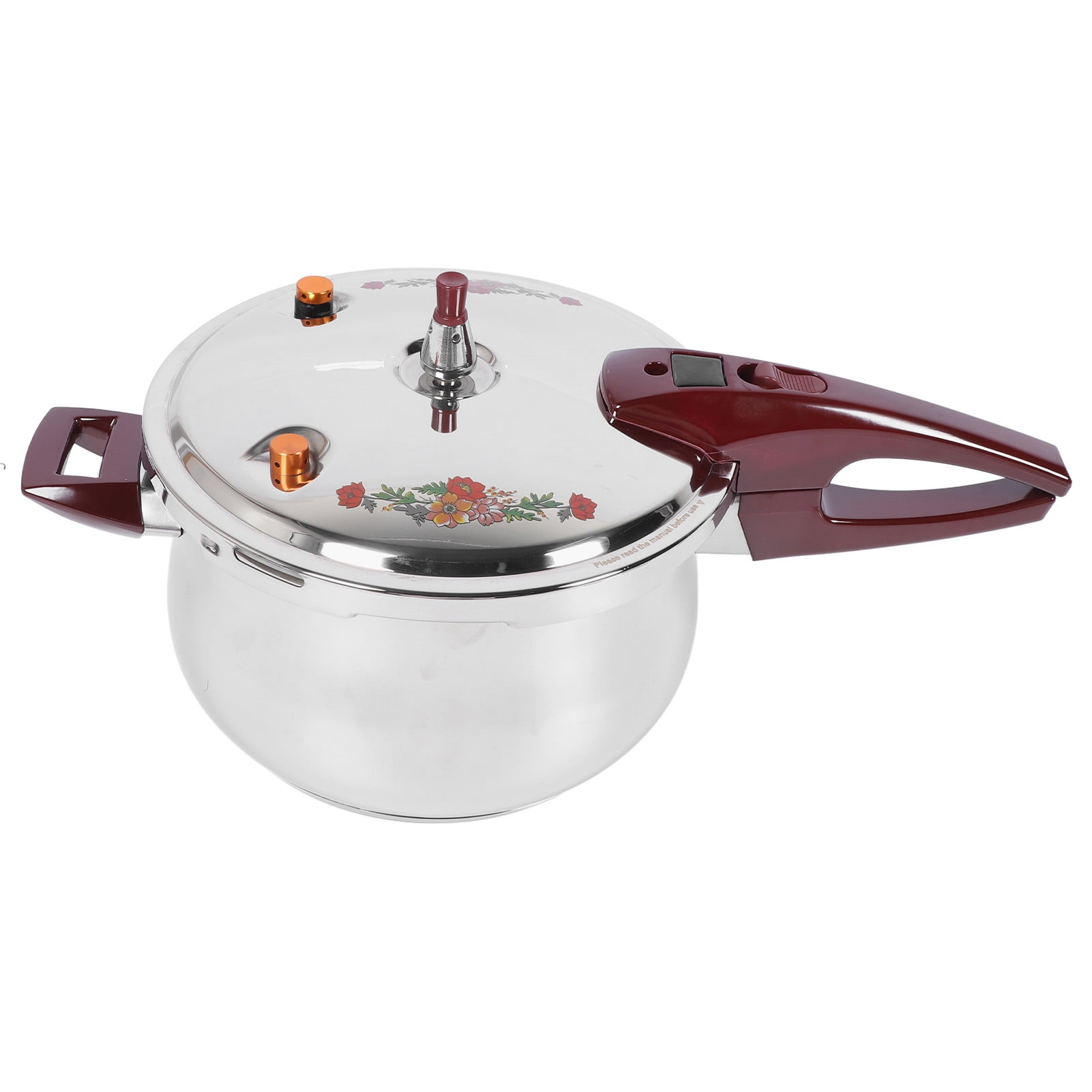 Pressure Cooker Stainless Steel Pressure Canner Induction Compatible Cookware 80kpa Dual Handle Pressure Canner Compatible with Gas Induction Cooker Walmart
