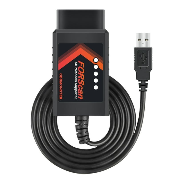 FORScan OBD Adapter Ford MS/HS CAN ELM327 USB OBDII Diagnostic Scanner