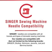 SINGER Size 90/14 Universal Regular Point Sewing Machine Needles (5 pack)