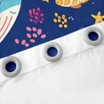 thumbnail image 3 of Erosebridal Kawaii Whale Curtains for Living Room, Cute Jellyfish 30%-50% Blackout Curtains Set of 2 (38x45), Cartoon Sealife Curtains and Drapes (38x45), Window Curtains Room Decorative, 3 of 6