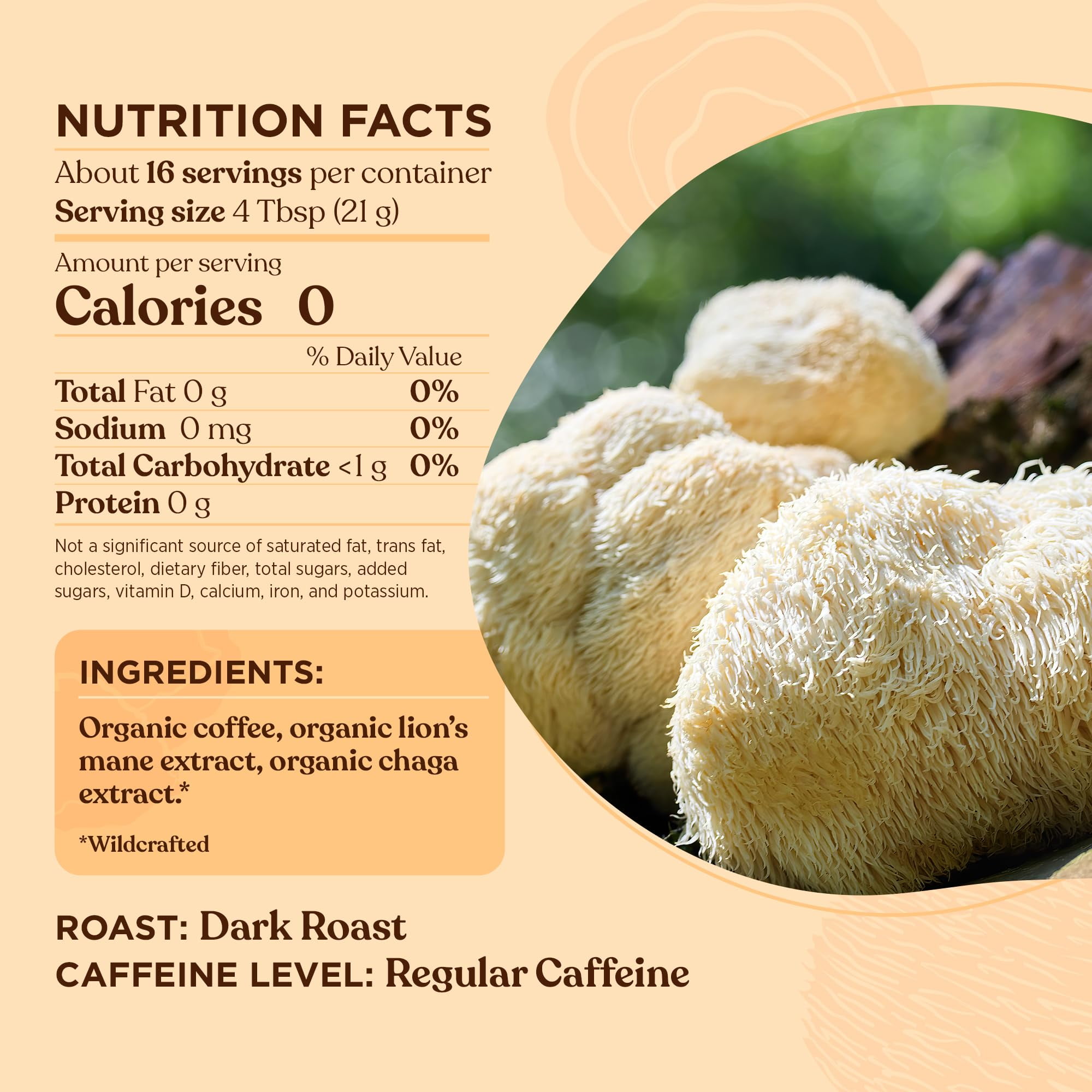 Four Sigmatic Focus SCH4&nbsp;Mushroom Coffee | Organic Ground Coffee with Lion's Mane Mushroom and Chaga for Better Focus and Immune Support | 12oz Bag