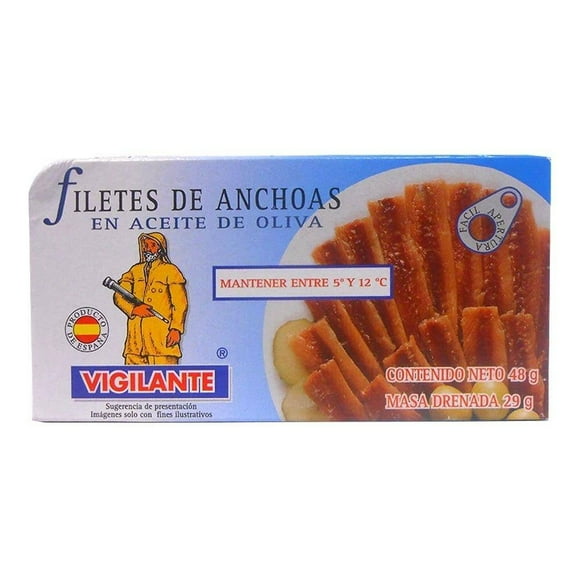 Filete de anchoas Vigilante en aceite de oliva 48 g