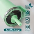 thumbnail image 5 of YAYA My First Travel Tumbler for Preschool & Kids 3+, Insulated Stainless Steel Tumbler with Reusable Silicone Straw & Spill-Proof Lid, Cup Holder Compatible, BPA-Free, 12oz, Christmas Tree, 5 of 7