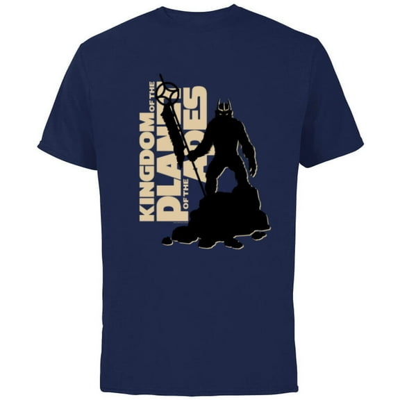 Kingdom of the Planet of the Apes Proximus Caesar with Logo- Short Sleeve Cotton T-Shirt for Adults - Customized-Navy
