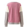 thumbnail image 3 of Vedolay Hoodies Women Womens Oversized Sweatshirt Crew Neck Long Sleeve Casual Pullover Fall Clothes,Pink L, 3 of 5