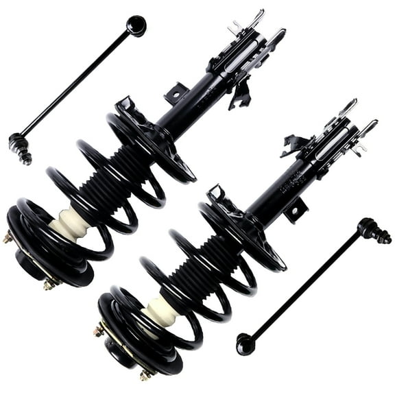 CCIYU Complete Suspension Kit Fits 2004 2005 2006 2007 2008 2009 for Nissan Quest Includes Front Strut Spring Assembly Stabilizer Bar Link