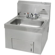 TableTop King 7-PS-65 Wall Mounted Hand Sink with Undermount Paper Towel Dispenser 17 1 4" x 17 1 4"