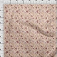 thumbnail image 4 of oneOone Cotton Cambric Dark Beige Fabric Beach Seashell Sewing Fabric By The Yard Printed Diy Clothing Sewing Supplies 42 Inch Wide, 4 of 4