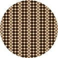 thumbnail image 1 of Ahgly Company Indoor Round Patterned Brown Sugar Brown Area Rugs, 8' Round, 1 of 6
