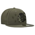 thumbnail image 3 of Men's New Era  Olive Chicago Blackhawks Military Appreciation Flag 59FIFTY Fitted Hat, 3 of 5