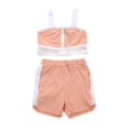 thumbnail image 2 of Baby Summer Sleeveless Short Style Cami Top Solid Color Short Pants Sports Two Piece Set, 2 of 3