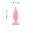 thumbnail image 3 of Firefly Pleasure Glow in the Dark TPE Crystal Anal Plug, Small, Pink, 3 of 3