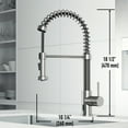thumbnail image 4 of VIGO Edison Single Handle Pull-Down Sprayer Kitchen Faucet with Touchless Sensor in Stainless Steel, 4 of 17