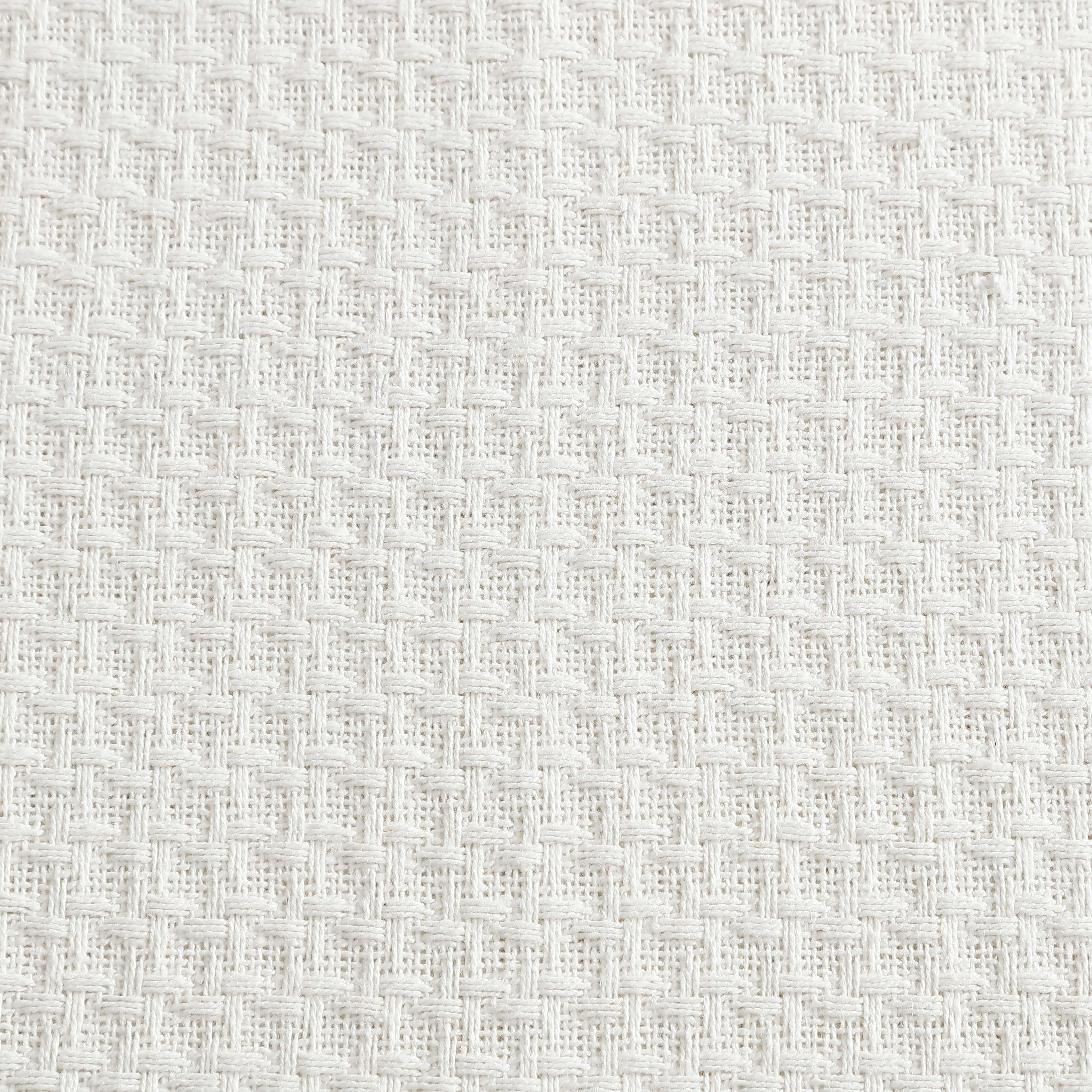 Grand Hotel Woven Cotton Blanket, Twin, Ivory
