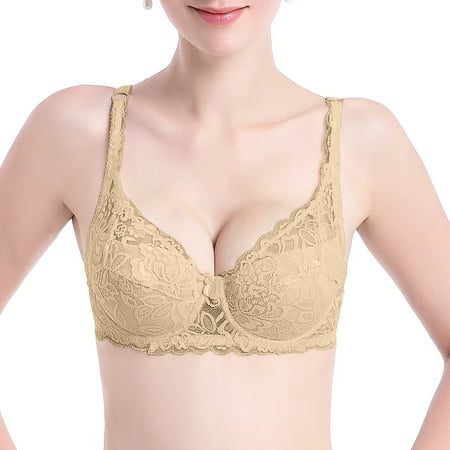 Xdegoge Orders Placed My Account Recently Push Up Bras for Women Underwire Bra Plus Size High Impact Full Coverage Bras Floral Adjustable Strap Workout Running Sports Bra Brasieres Para Mujer