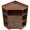 Walnut + MDF+LVL + Primary Living Space+2, variant on LIANGKA Blue & Brown 6-Cubby Corner Storage Cabinet with USB Type-C Charging Station Industrial Wooden Corner Bookshelf Organizer for Living Room Study Playroom