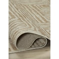 thumbnail image 4 of FH Home Flat Woven Outdoor Rug - Waterproof, Easy to Clean, Stain Resistant - Premium Polypropylene Yarn - Modern Geometric - Patio, Deck, Porch, Balcony - Budapest - Beige - 2ft 7in x 4ft 11in, 4 of 5