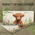 thumbnail image 4 of Highland Cow in Flower Field Front License Plate,Metal License Plate,Funny Standard Plates Personalized Novelty Decorative For Men/Women/Boys/Girls Car 6×12 Inch, 4 of 7