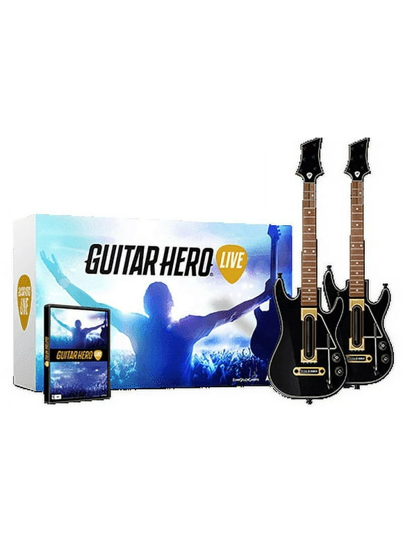 Xbox 360 Guitar Hero Live 2 Pack Bundle With Game
