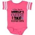 thumbnail image 3 of Inktastic I'm the World's Cutest Tax Deduction Blue Hearts Boys or Girls Baby Bodysuit, 3 of 5