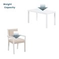 thumbnail image 6 of Farmhouse 5 Piece Dining Set Kitchen Table Set with 4 Arm Upholstered Dining Chairs, Table Set with Table and Cushioned Chairs for 4 Persons Dining Room Table Set for Small Place, 6 of 9