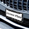 thumbnail image 6 of Music Musical Note License Plate Prame Aluminum Rust-Proof Auto Parts License Plate Decorative Screws Fit Standard 2 Holes 1 U.S. License Plate, 12.2x 6.3 Inch, 6 of 7