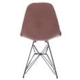 thumbnail image 5 of Porthos Home Mid-century Modern Faux Leather Upholstered Dining with Unique Eames Style Eiffel Metal Legs, Easy Assembly, 5 of 6