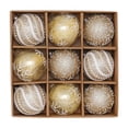 thumbnail image 2 of LADIGASU Bola de Navidad 8Cm9Pcs Pack Árbol de Navidad Espuma de Plástico Transparente Color Bola Decoración Colgante Fiesta Bola Colgante Ofertas Del Día 1X Juego de Bolas de Navidad, 2 of 4