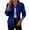 Blue, variant on Women's Trench Coat Open Front Cardigan Jacket Coat Shawl Cape Cloak Mantle Plus for Fall and Winter Seasons, Elegant Outerwear,Blue,M