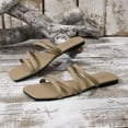 thumbnail image 6 of Viluyesy Womens Slippers Non-Slip Comfortable Flat Bottom Womens Footwear Khaki Size 41, 6 of 10
