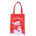 thumbnail image 1 of Billuyoard Bolsa de regalo de Navidad, bolsa de embalaje de accesorios, soporte de almacenamiento de dulces de vacaciones Adorable, bolsas de Kits de decoración para fiestas Muñeco de nieve, 1 of 6