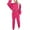 Hot Pink, variant on YUGYXL Sweatsuits for Women 2 Piece Set Soft Comfy Solid Color Thin Fleece Outfits Casual Crewneck Waist Drawstring Sweatshirt and Stretch Sweatpants Coffee,S