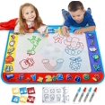 thumbnail image 1 of Water Doodle Mat With Magic Pens Painting Gift For Toddlers Girls Boys, 1 of 4