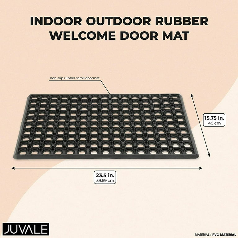 J JULONE Indoor Doormat Front Door Mat Non Slip Rubber Backing