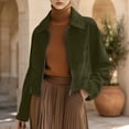 thumbnail image 6 of GUACER Womens Zip Up Short Jackets Fashion Suede Collared Long Sleeve Tops Vintage Fall Winter Casual Crop Coat, 6 of 8
