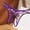 Purple, variant on Crotchless Panties for Women Thong Lace Pants Briefs Underwear