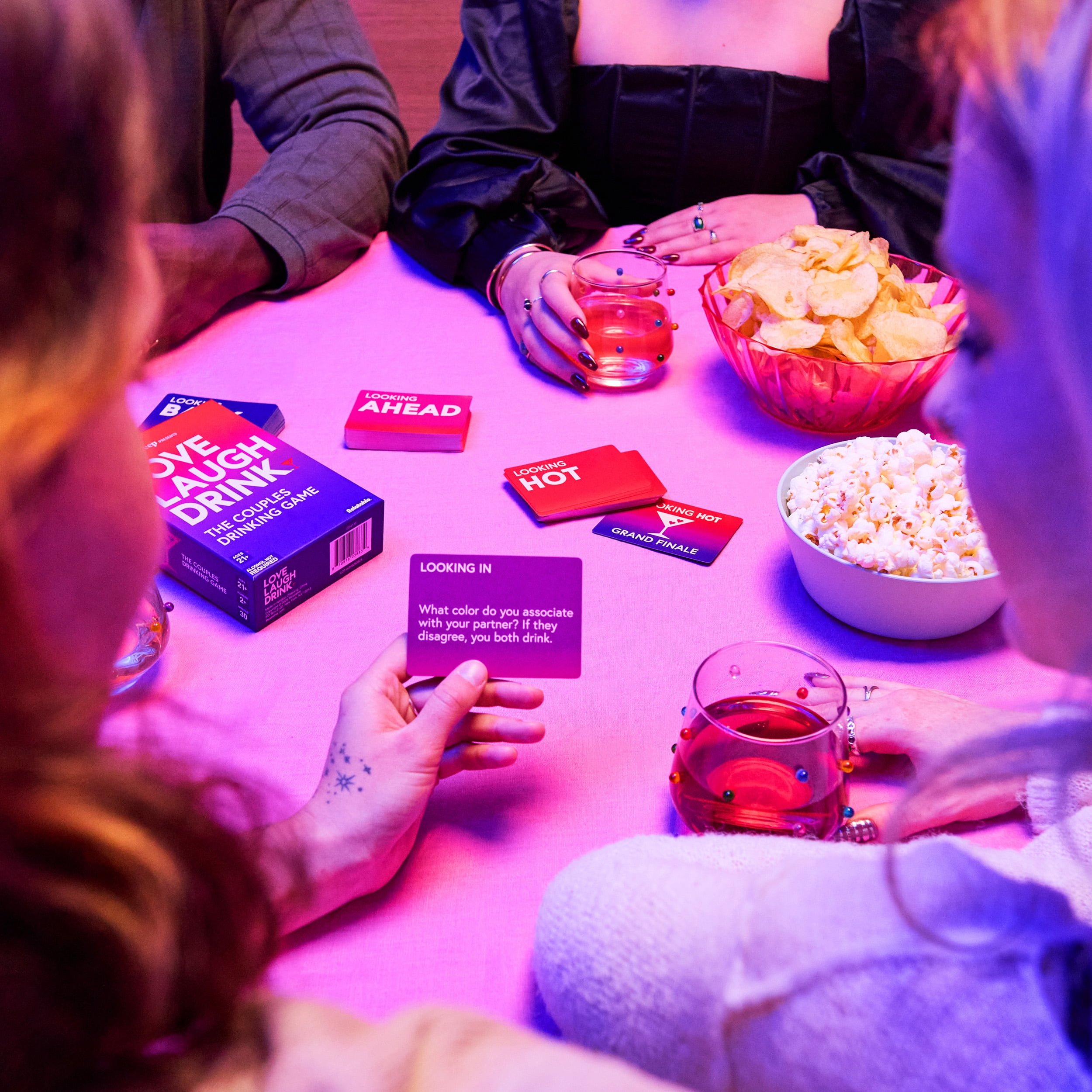 Love Laugh Drink by What Do You Meme? – A Fun and Romantic Drinking Game for Couples, Great for Date Night and Adult Party Games
