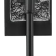 thumbnail image 5 of Progress Lighting, Rivera Collection, 1-Light Wall Sconce, Matte Black, Clear Textured Glass, 5 of 12