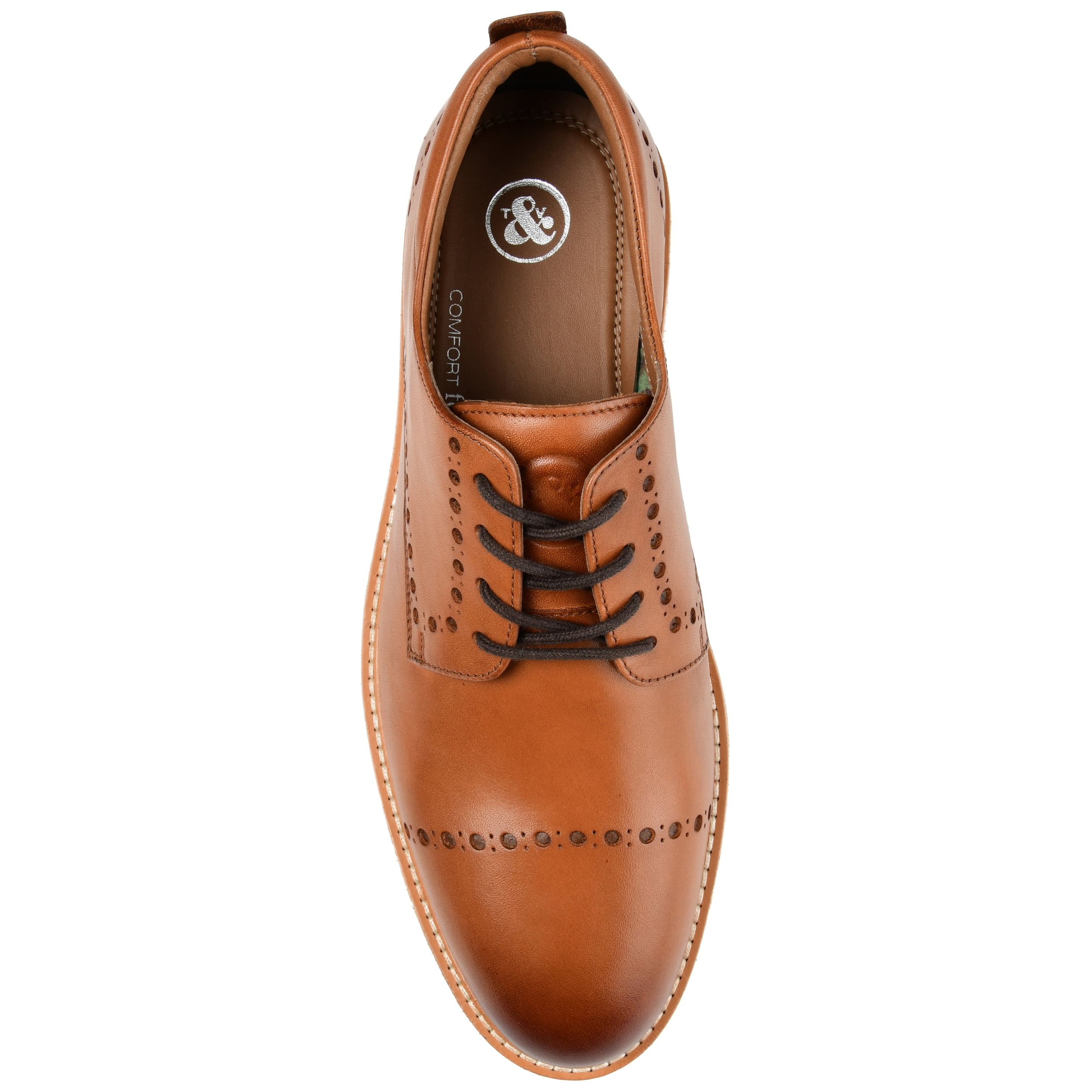 Thomas & Vine Mens Fremont Lace-up Cap Brogue Derby  display picture 1