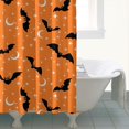 thumbnail image 4 of Halloween Bats with Moons and Stars Shower Curtain 84"x72" ,Bathroom Decorative Shower Curtains Set with 12 Hooks,Modern Waterproof Washable Shower Curtain, 4 of 6